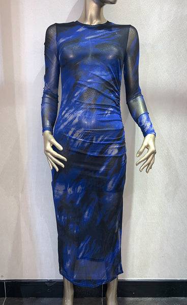 Tamara mesh dress - blue