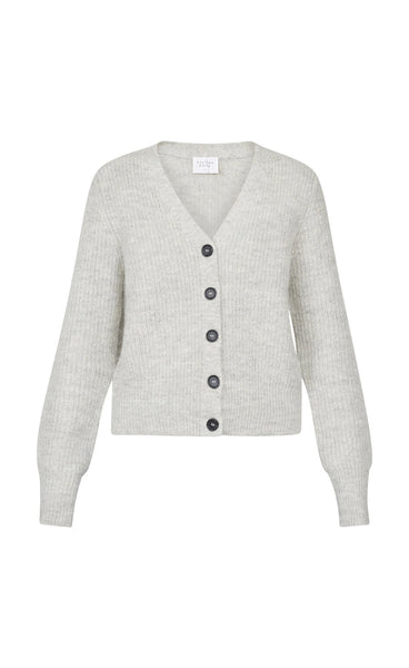 Hapi cardigan - light grey melange