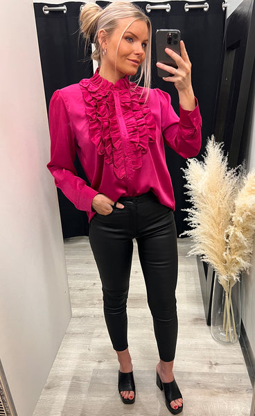 Chanel blouse - fuchsia