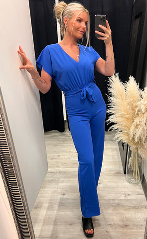 Girl jumpsuit - bright cobalt