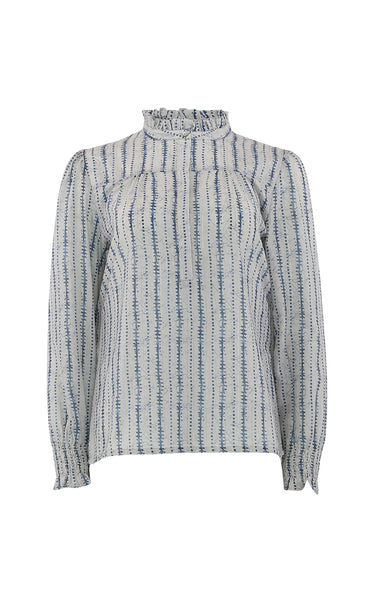 Asta blouse - blue stripe