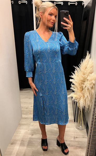 Visala dress - horizon blue