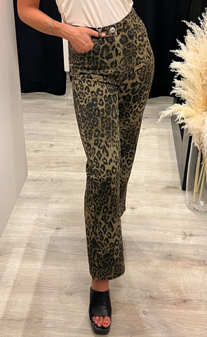 Leopard pants - brown