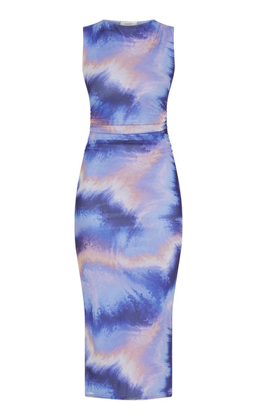 Esme dress - blue tie dye