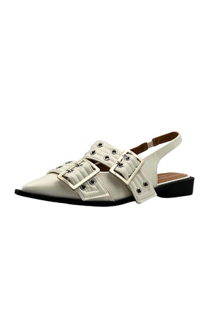 Buckle sandalar 1393 - white