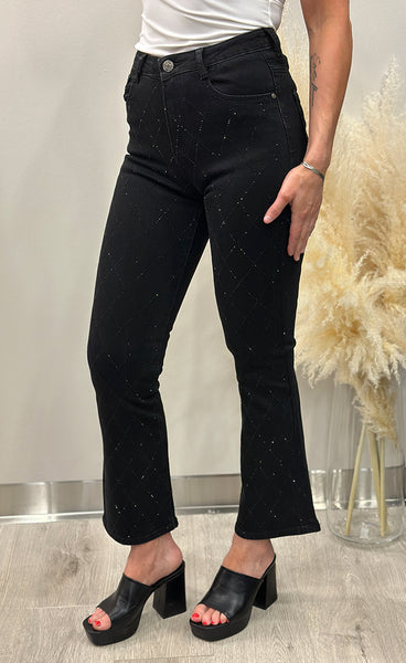 Glitter jeans 88749 - FLARE