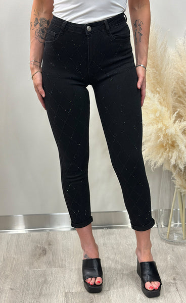 Glitter jeans 88750 - SKINNY