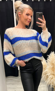 Pacific knit sweater - blue mix