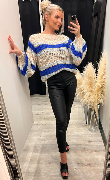 Pacific knit sweater - blue mix