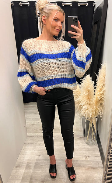 Pacific knit sweater - blue mix