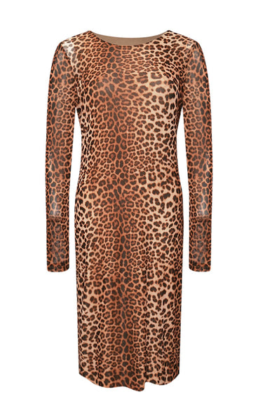 Tori dress - leopard