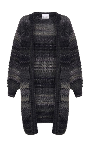 Gio knit cardigan - black mix