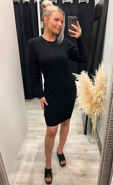 Anissa knit dress - black