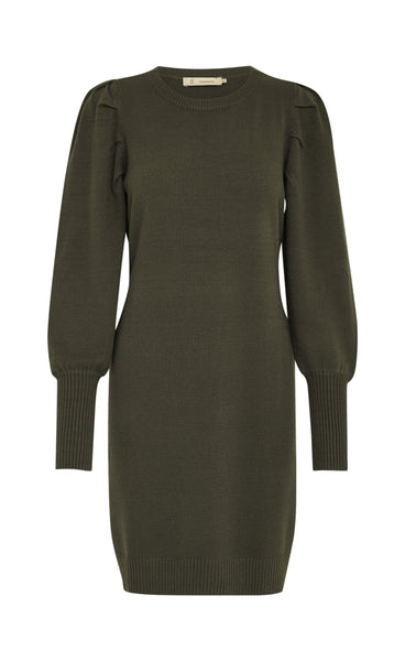 Anissa knit dress - beluga green