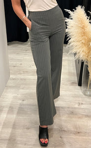 Verina pants - grey pinstripe