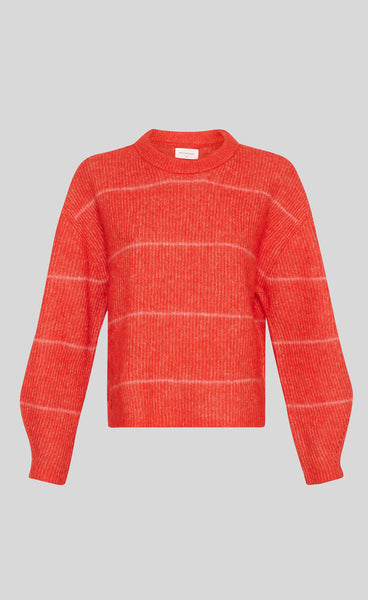 Ethana nenaya pullover - coral stripe