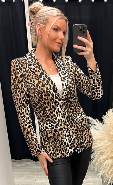 Kate long blazer - leopard