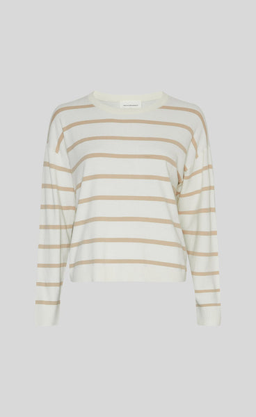 Maura rachelle pullover - ice/white pepper