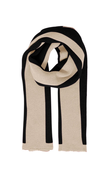 Thora scarf - cream/black