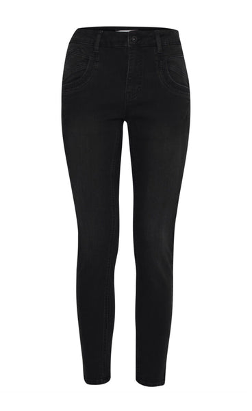 Carmen HW jeans - black denim