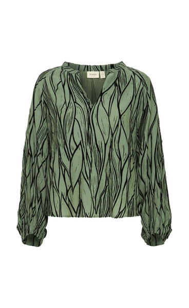 Jull blouse 1 - laurel green