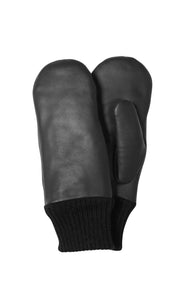 Nilla leather gloves - black