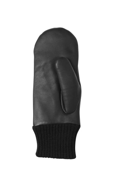 Nilla leather gloves - black