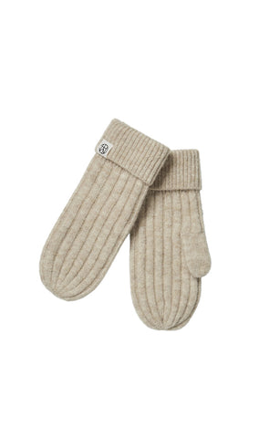 Hope icon mittens - oatmeal melange