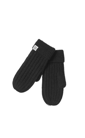 Hope icon mittens - black