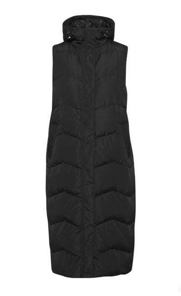 Bella down vest - black