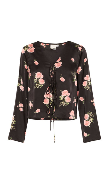 Rose shirt - black/pink