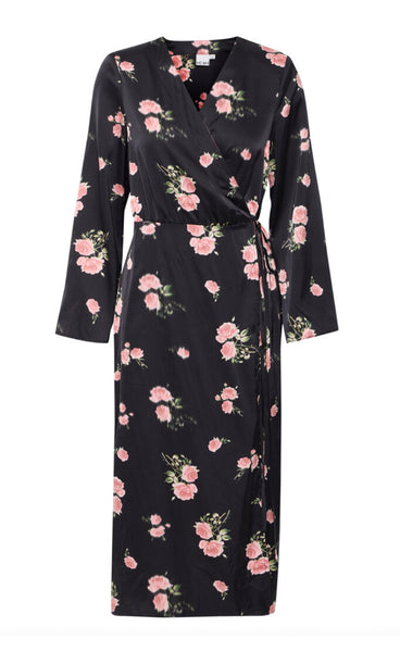 Rose dress - black/pink