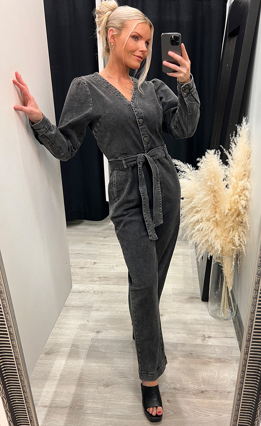 Harper jumpsuit - grey washed