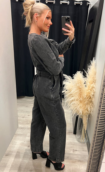 Harper jumpsuit - grey washed