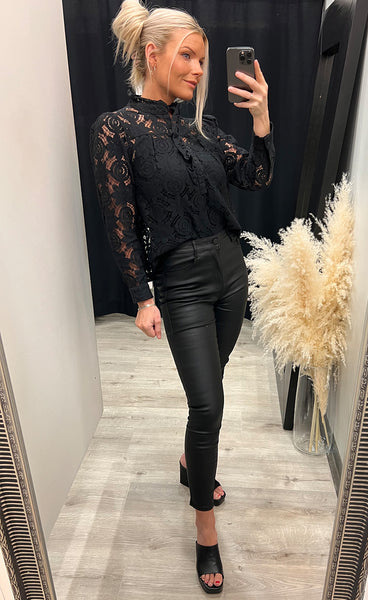 Ariana lace blouse - black