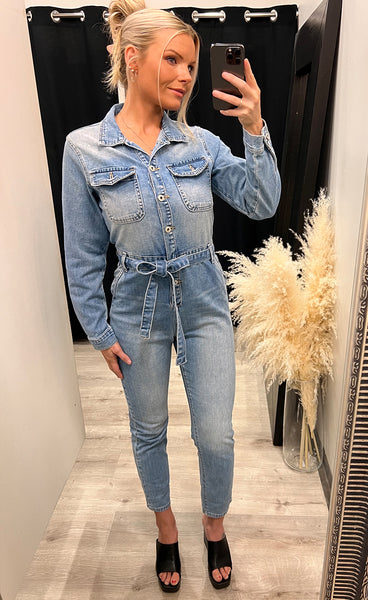 Melly samfestingur - light blue denim