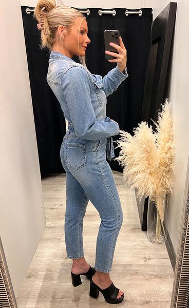 Melly samfestingur - light blue denim