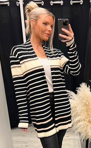 Esther cardigan - black striped