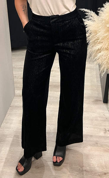 Kate glamour pants - black glitter