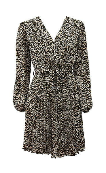 Poppy short dress - leopard