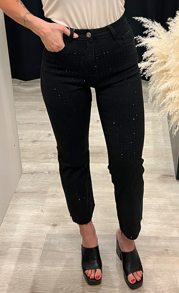 Glitter pants 77698 - black