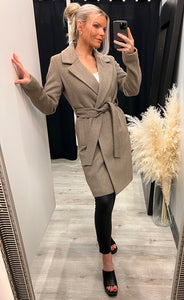 Tanni jacket - taupe melange