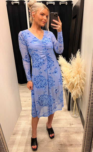 Verona dress - blue print