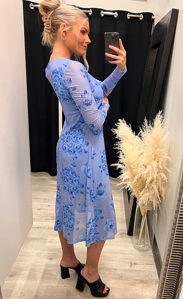 Verona dress - blue print