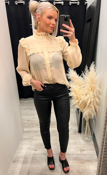 Lea shirt - beige lurex