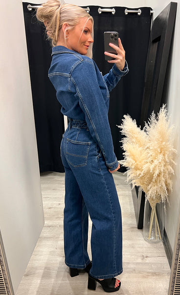 Ovea jumpsuit - mid blue wash