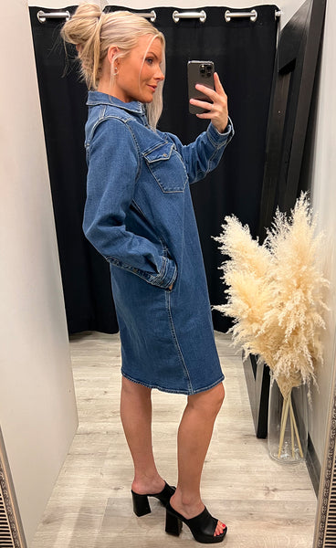 Onea dress - mid blue wash