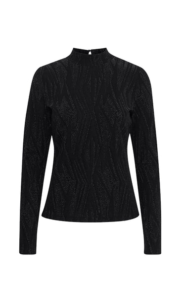 Lucia blouse - black glitter