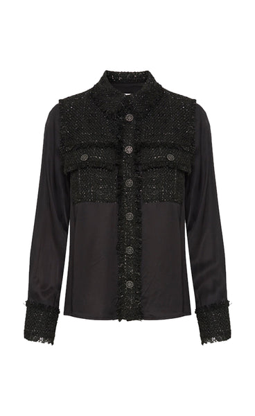 Cossie shirt jacket - black