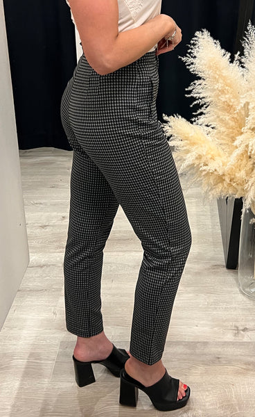 Kate houndstooth pants 3 - black/grey